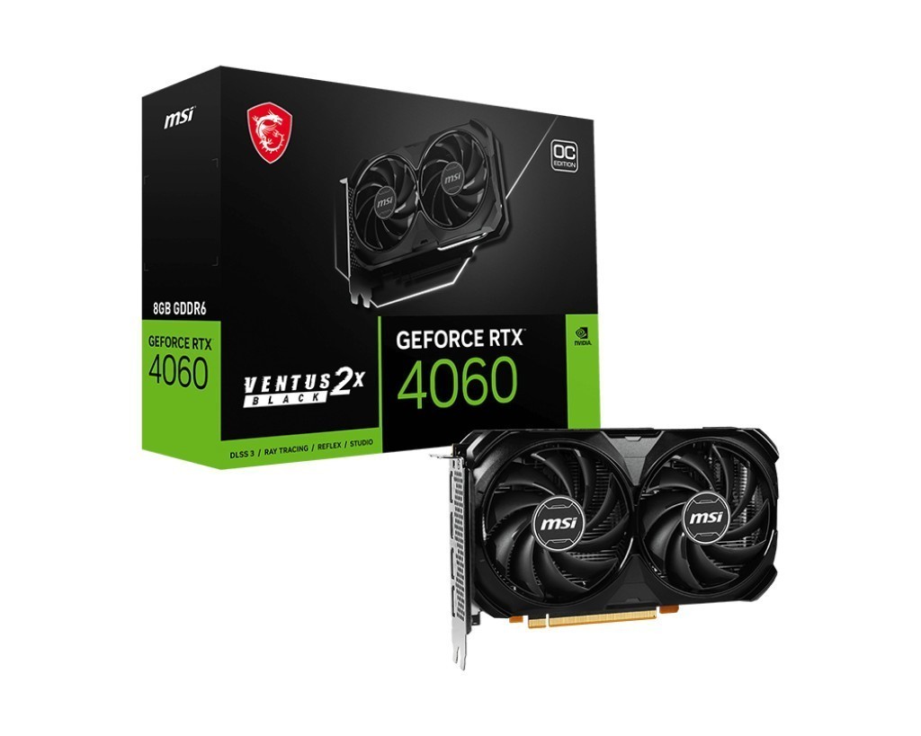 MSI GeForce RTX 4060 Ti VENTUS 2X BLACK 8G OC 8GB